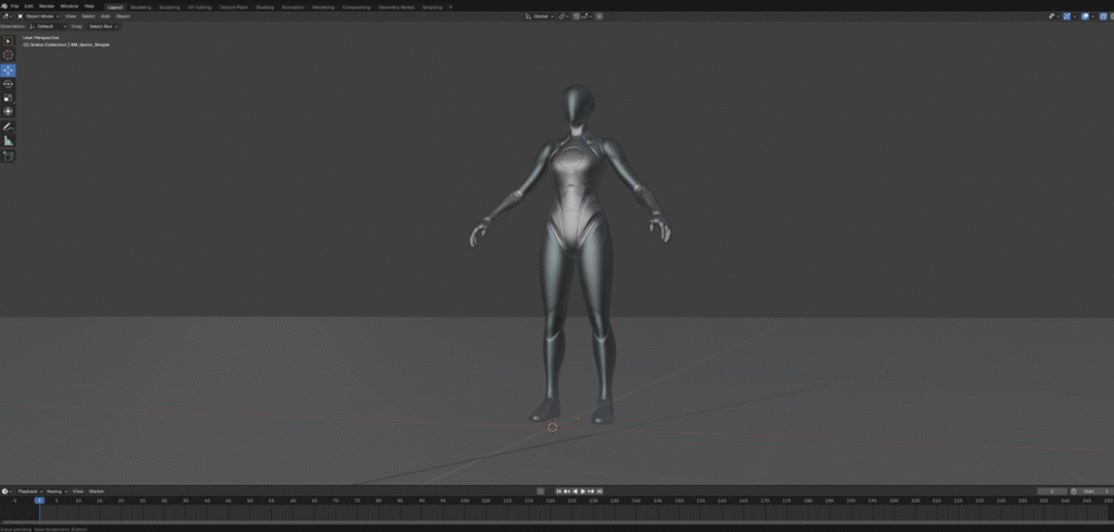 Quinn Import in Blender