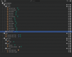 Inhalt der Blend im Outliner