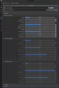 Bedienfeld für Äste
