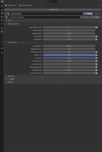 Bedienfeld für den Stamm